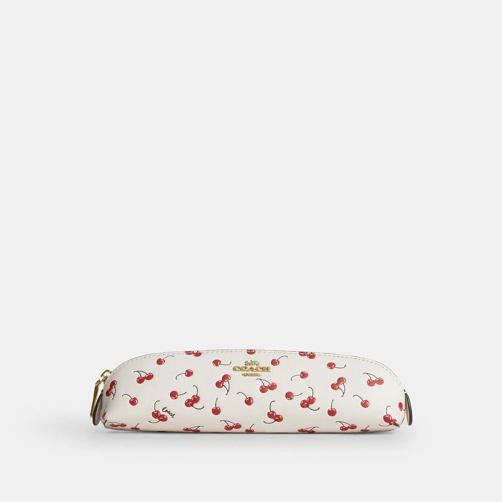 Coach Outlet Pencil Case With Cherry Print